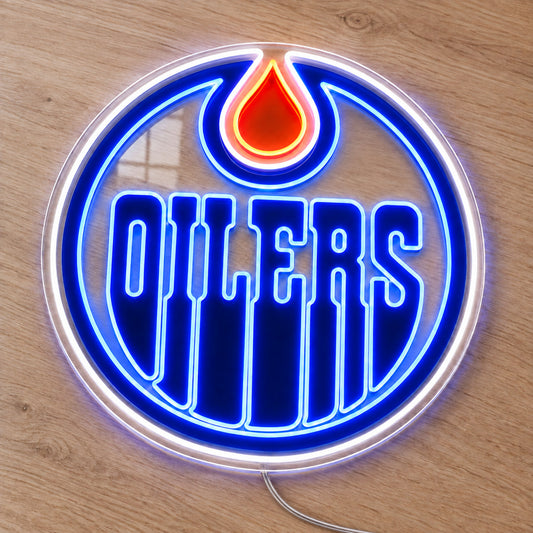 Edmonton Oilers LED Neon Sign product photo 2