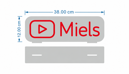 Miels custom YouTube sign