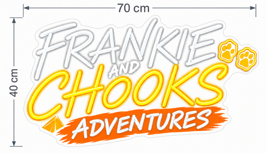 Custom design: Frankie and Chooks Adventures
