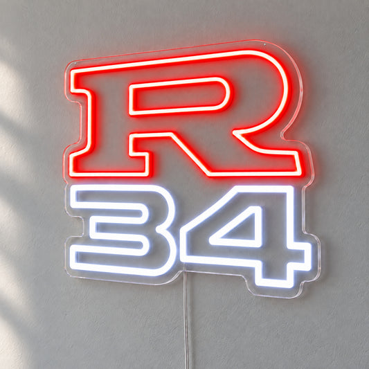Nissan R34 LED Neon Sign product photo 1