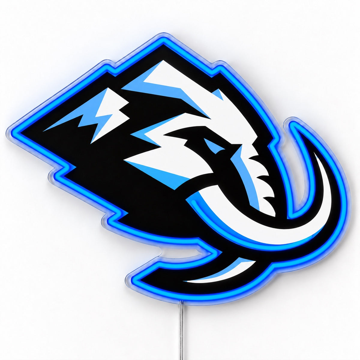 Utah Hockey Club LED Neon Sign, featuring team logo displayed on a light background.