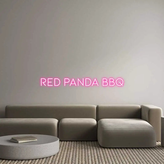 Custom Design: Red Panda BBQ - Neon Lanes